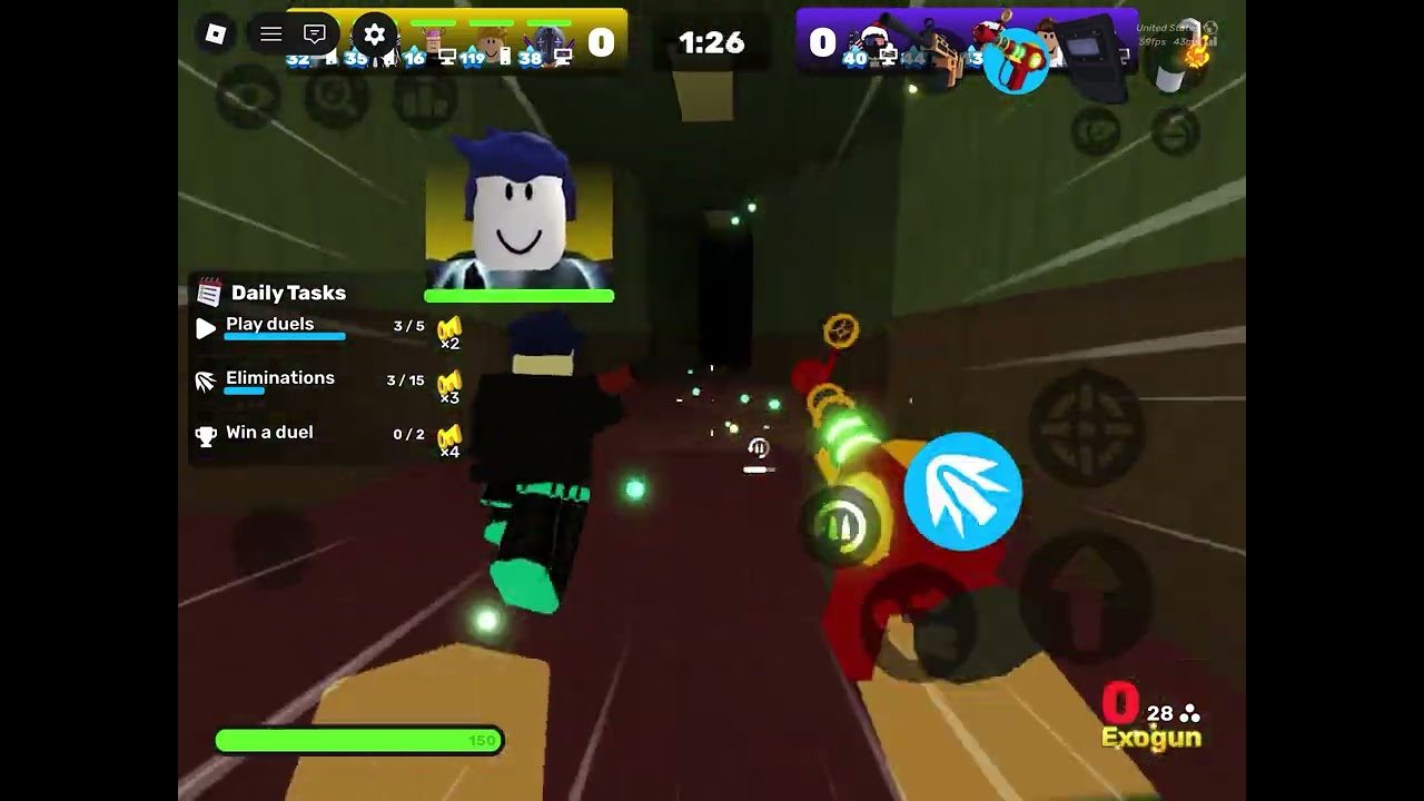  Playing some Roblox rivals ￼