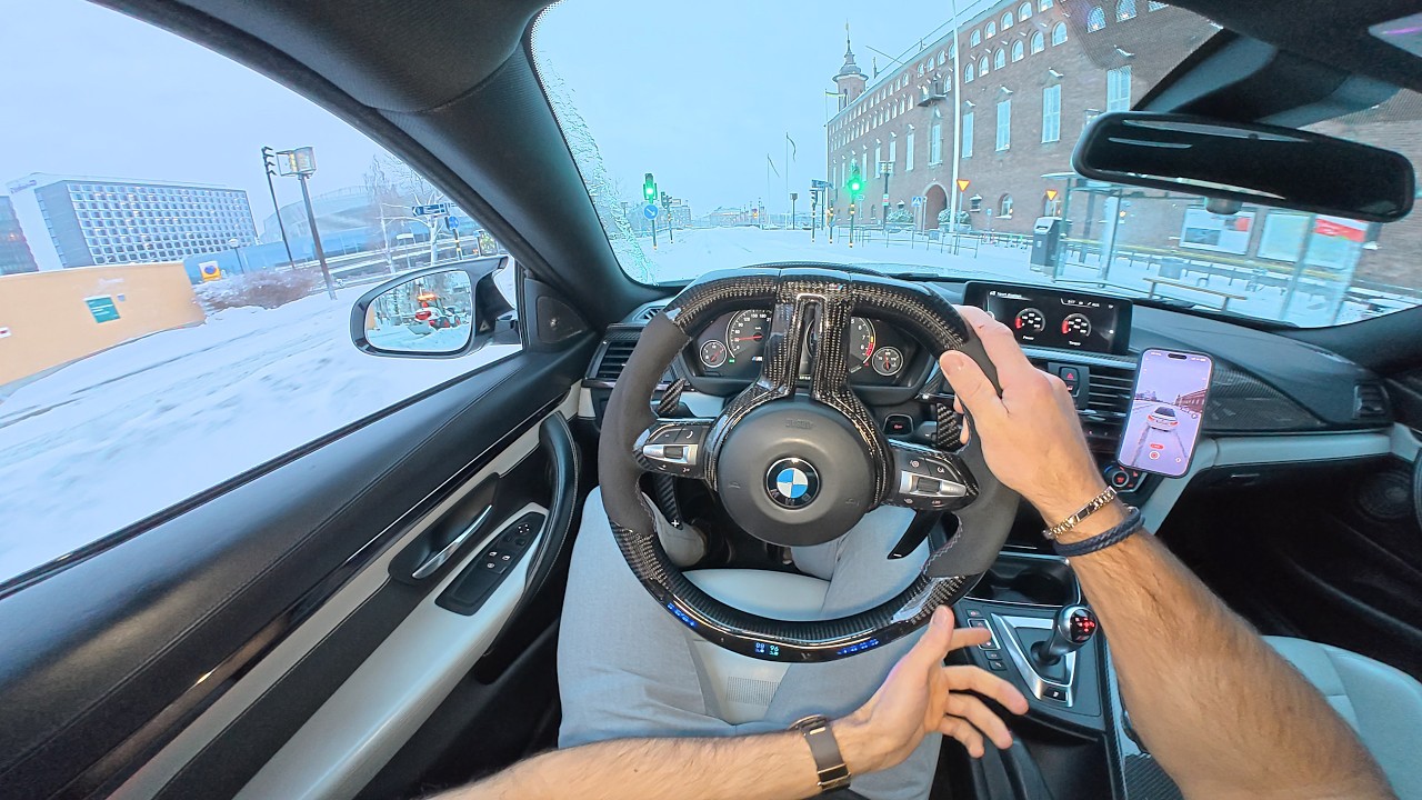 POV SLIDING A 575HP BMW M4 STAGE 2+ IN THE CITY (CATLESS DOWNPIPES) ‼️