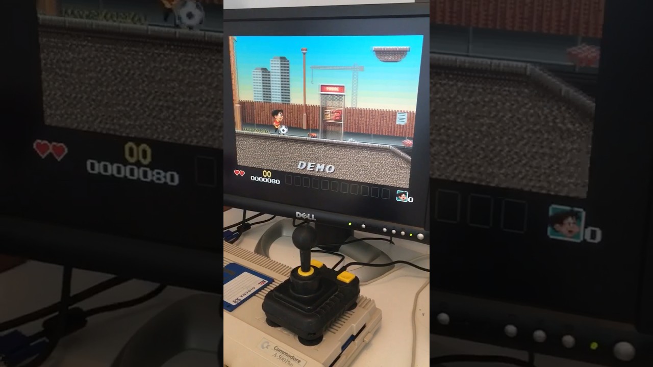 Soccer Kid Amiga 500 DELL LCD Monitor  #gaming #games #arcade #amiga