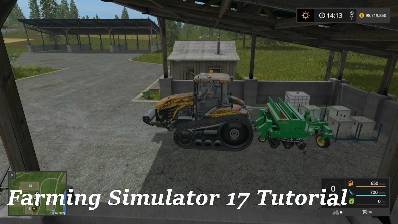 Farming Simulator 17 Tutorial - How To Refill A Sower / Seeder | FS17 Tutorials