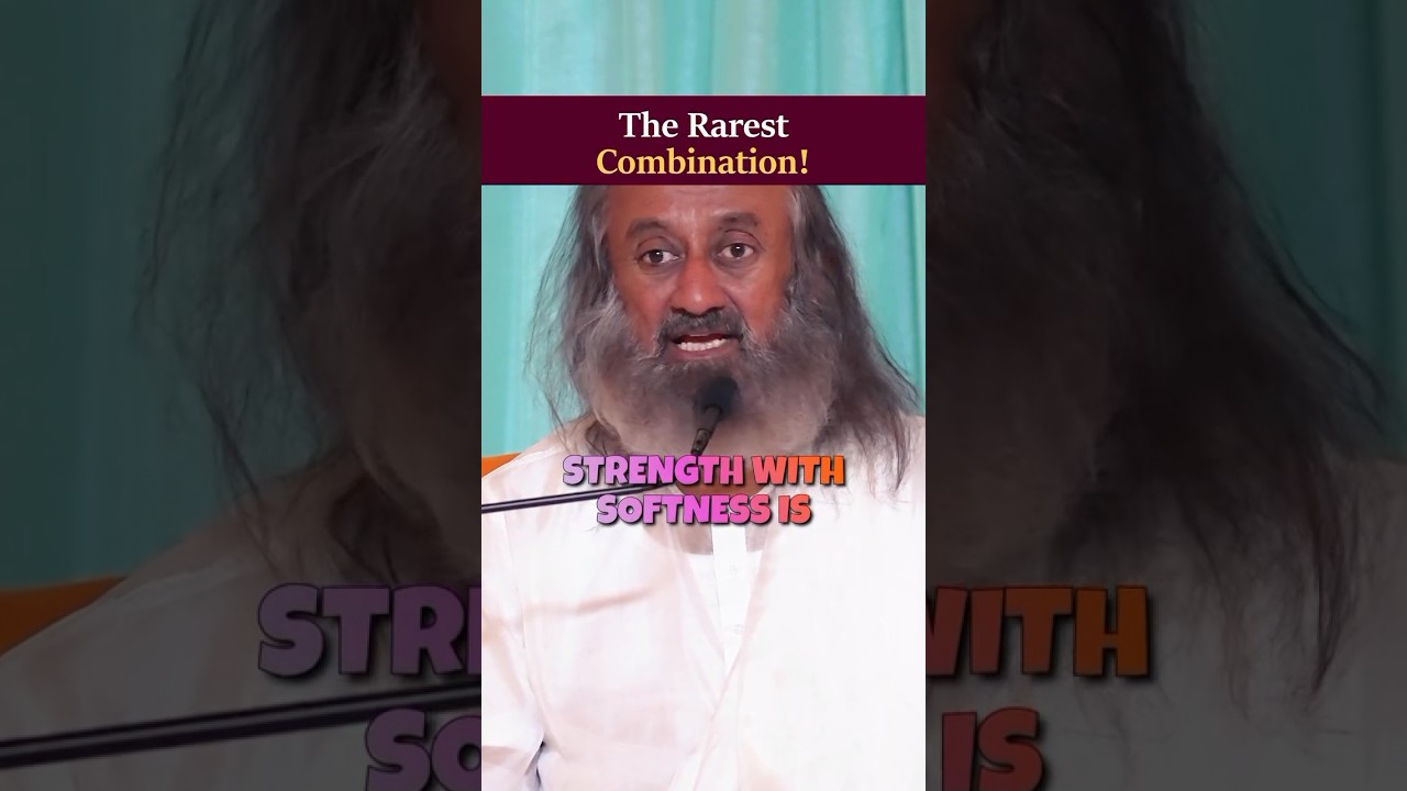 The Rarest Combination~Strength with Softness #gurudev #srisriravishankar #strength #softness #life