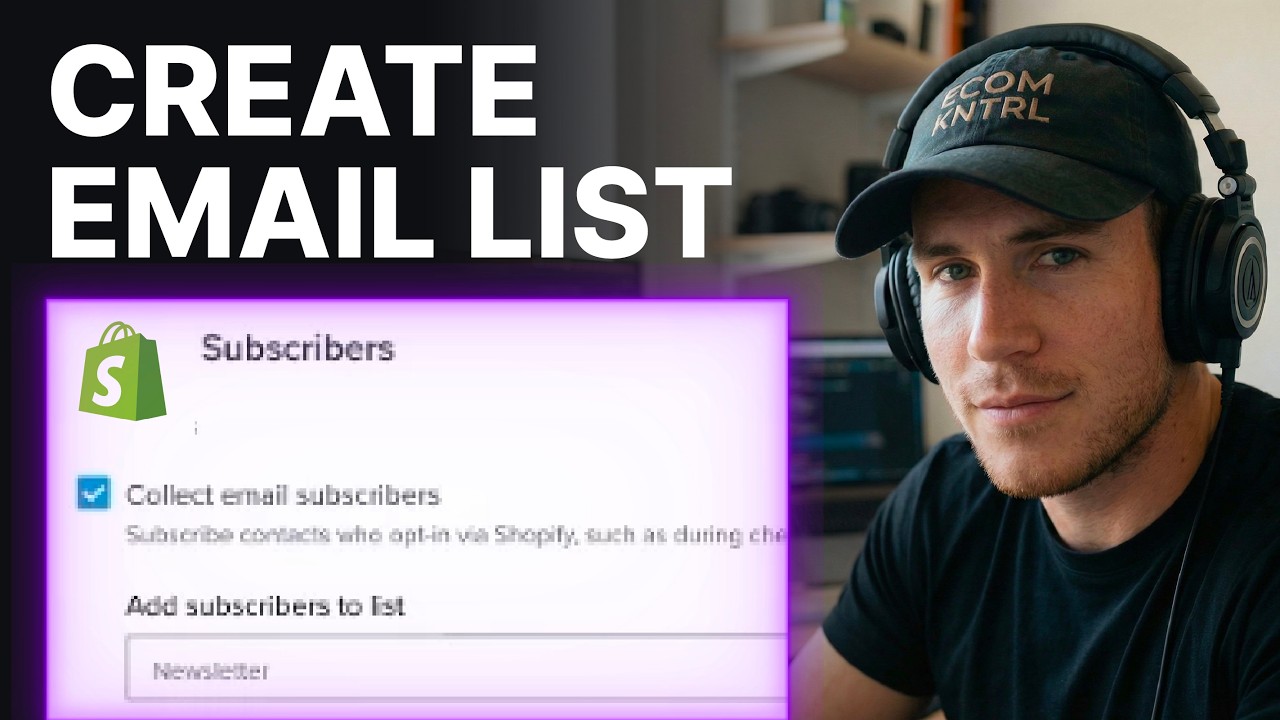 How to Create an Email List on Shopify (2026) | Customer Settings