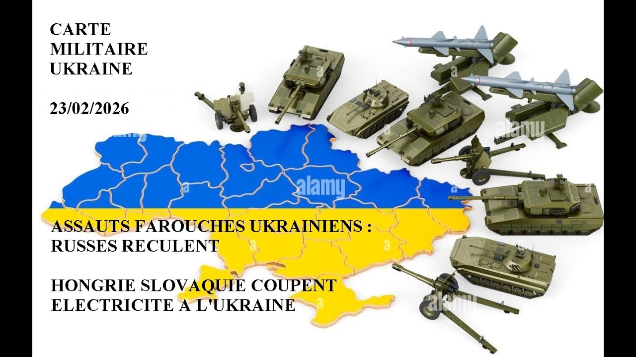 CARTE MILITAIRE UKRAINE. Assauts ukrainiens r&eacute;ussis. Hongrie Slovaquie coupent &eacute;lectricit&eacute; &agrave; Ukraine
