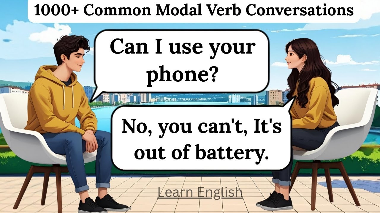 ✅ 1000+ Common Modal Verb Conversations | English Listening & Speaking Practice | Learn English