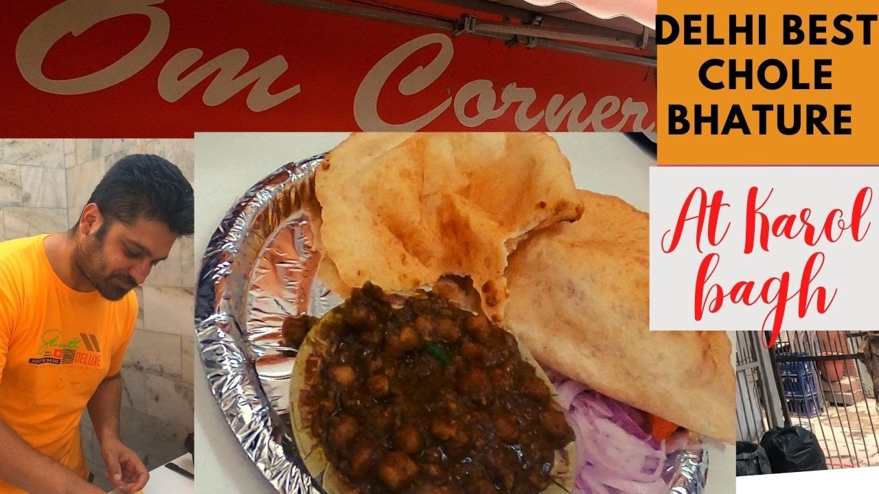 Om Corner Karol Bagh | Best Chole Bhature | Indian Street Food