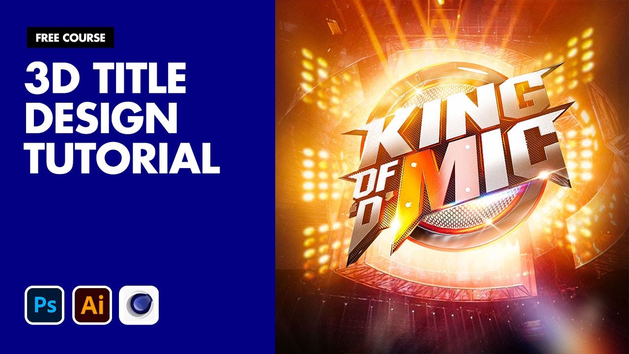Best 3D Party Title Design Tutorial 💥🔥