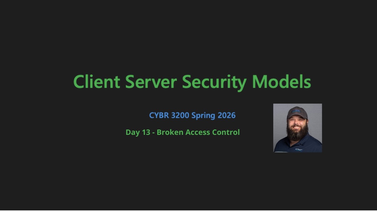 CYBR3200 - Day 13 - Broken Access Control
