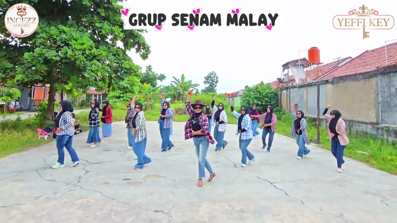 CHACHA OCAY | LINE DANCE | GRUP SENAM MALAY #yeffikey #yeffihappy #incezzaerobic