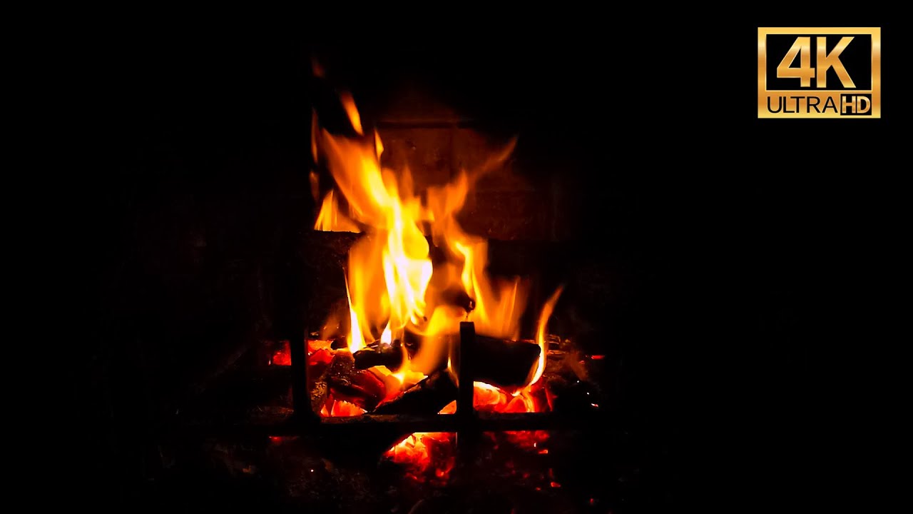 🔥 Fireplace With Relaxing Jazz Music 🔥 4K Fireplace Ambience | TvBackground