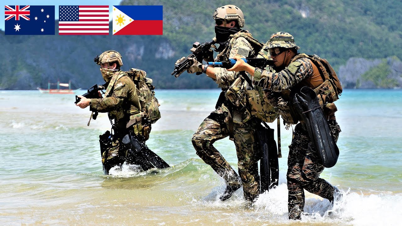 U.S. Navy SEALs, Philippine Navy NAVSOG and Australian Special Forces Conduct Amphibious Raid
