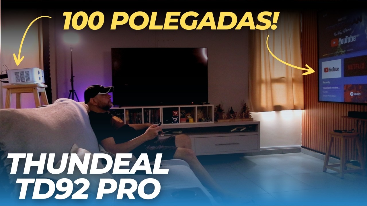 Projetor Full HD 1080p Nativo - Thundeal TD92 Pro, Análise Sincera! Vale a Pena?