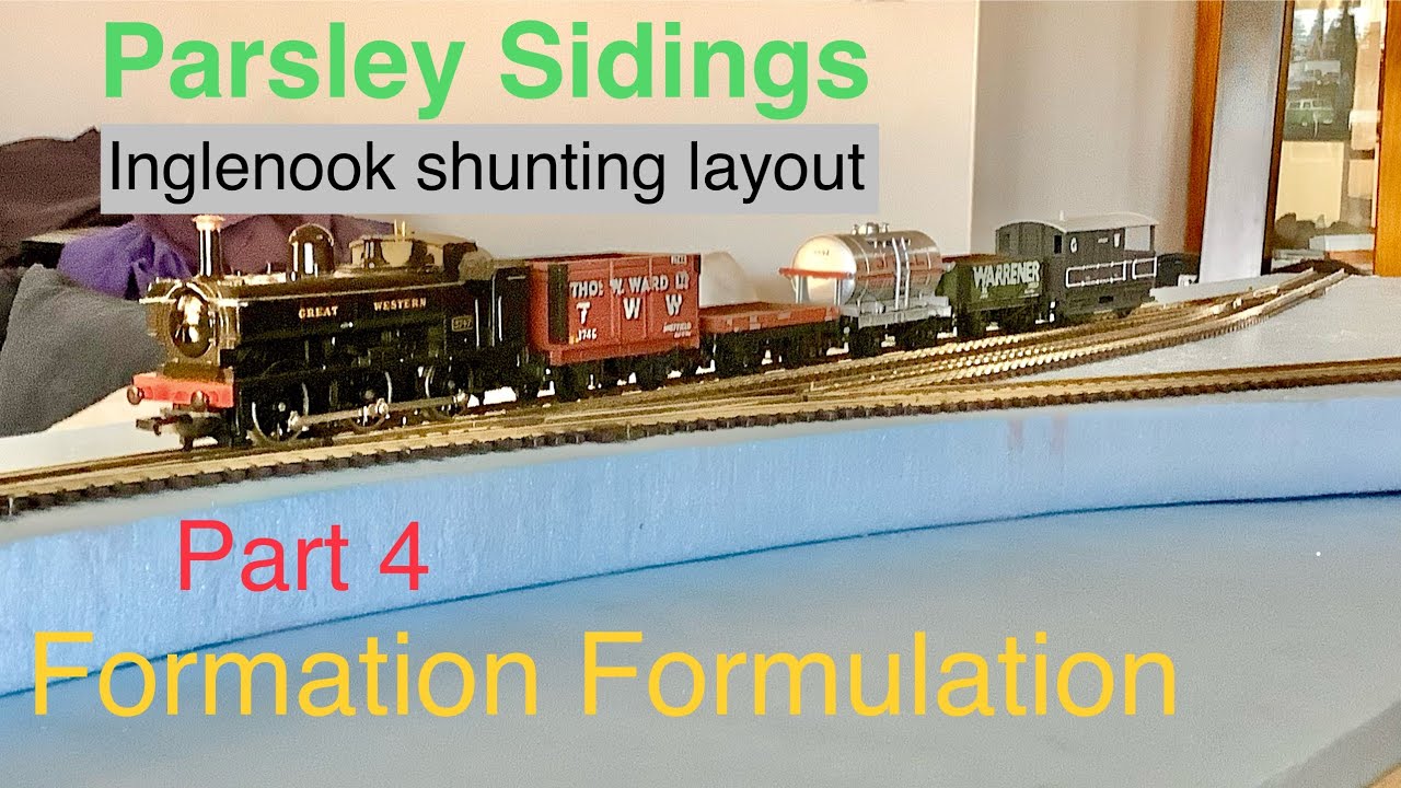 Formation of the track Formation - Parsley Sidings Inglenook shunting layout part 4