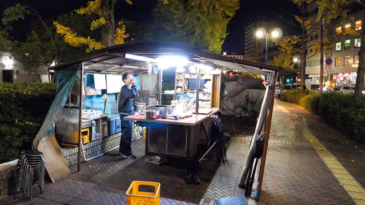 広島）ラーメン一杯６００円。男ひとり深夜の屋台職人に密着丨Japanese Street Food