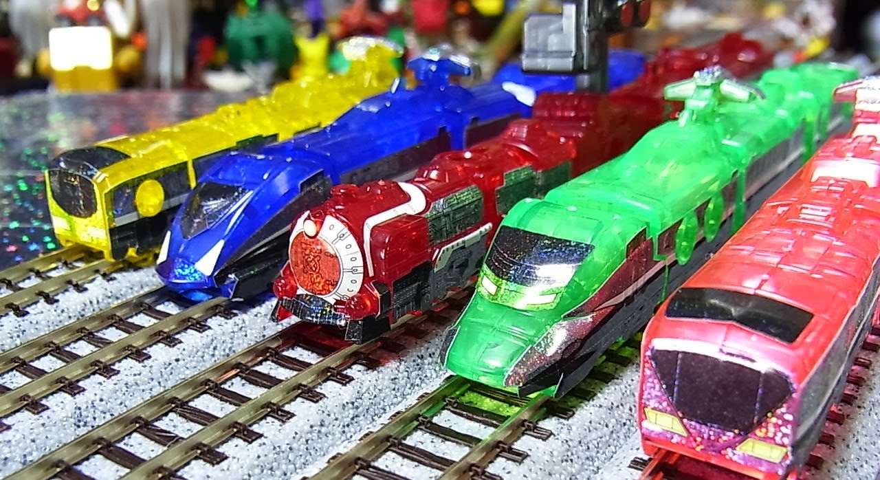 【トッキュウジャー】ミニプラ　烈車合体ＥＸトッキュウオー Rainbow  Clear Special train