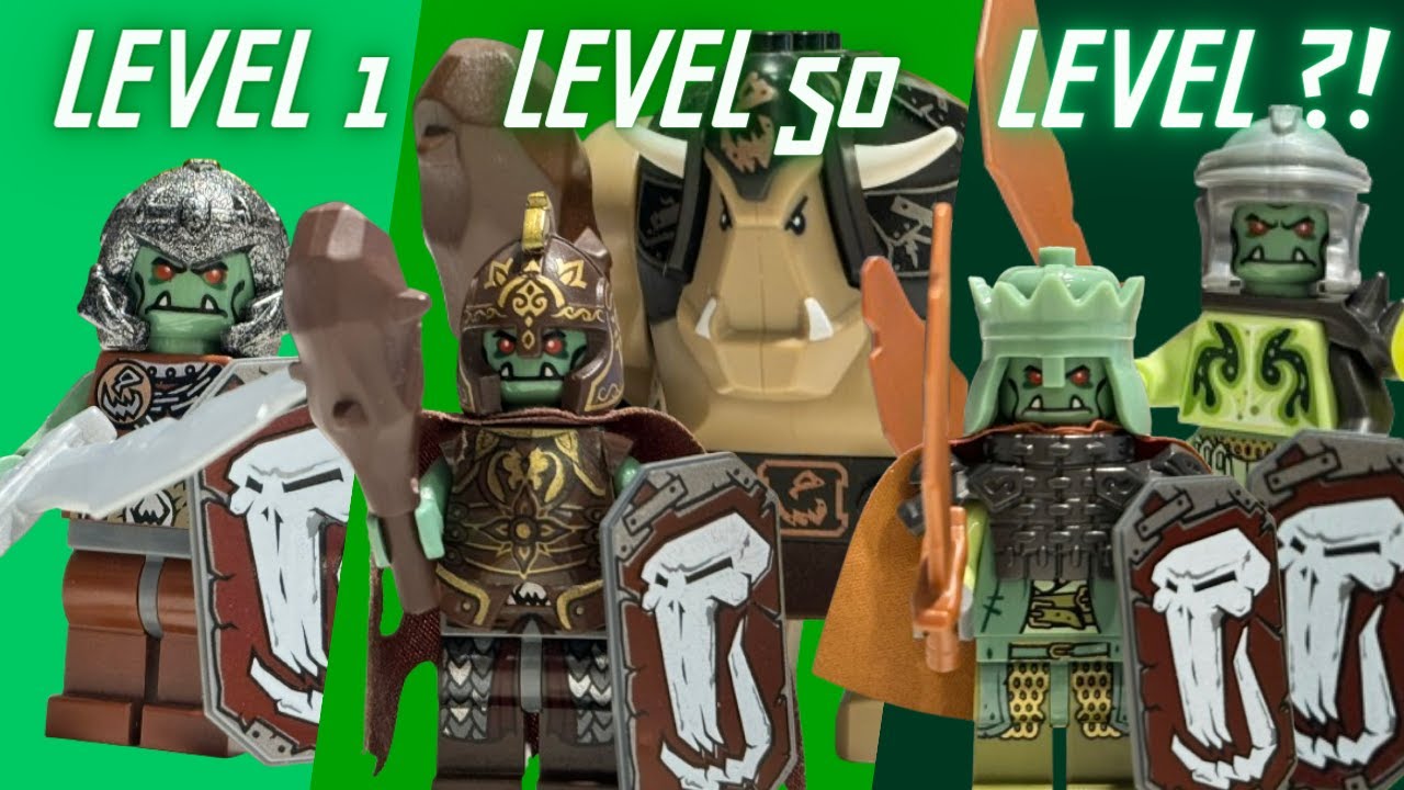 Building a custom LEGO CASTLE Troll Army!