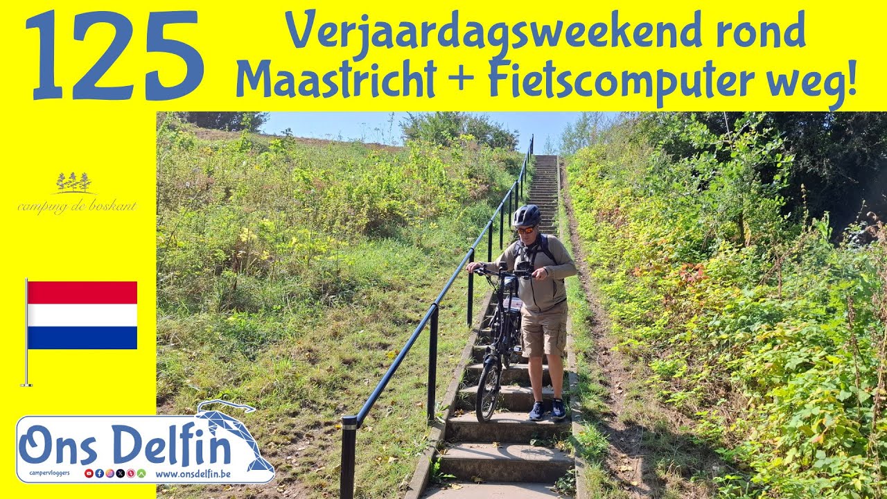 125 Verjaardagsweekend rond Maastricht + Fietscomputer weg