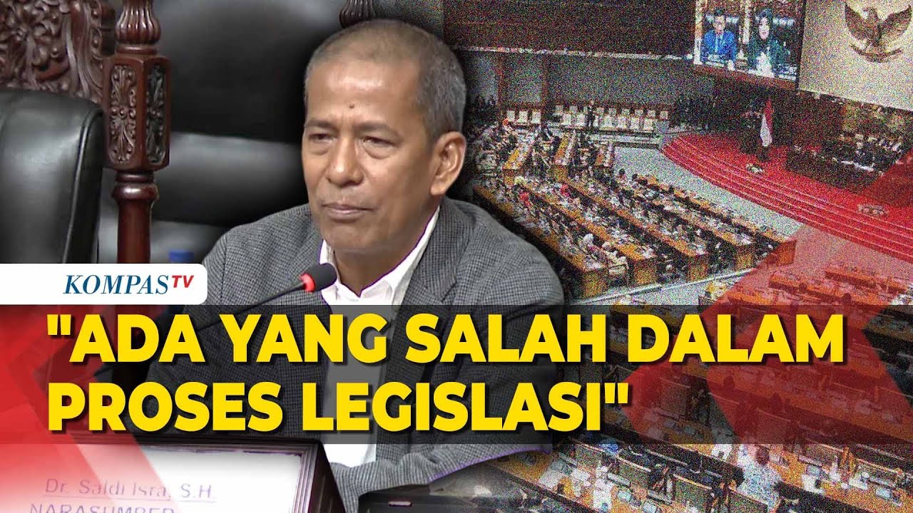 Hakim MK Saldi Isra Ungkap Penyebab DPR Lama Bentuk Undang-Undang
