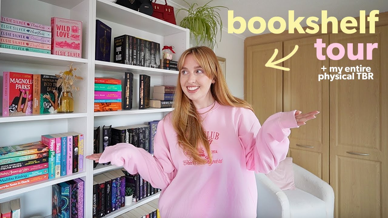 Bookshelf tour! Every single book I own & my physical TBR...📖🧚