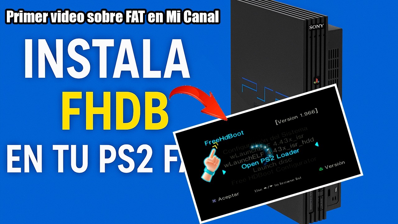Instala FHDB en PS2 FAT  y Juega SIN MEMORY CARD (FreeMcBoot ) ¡La Mejor Forma de Jugar en tu PS2!