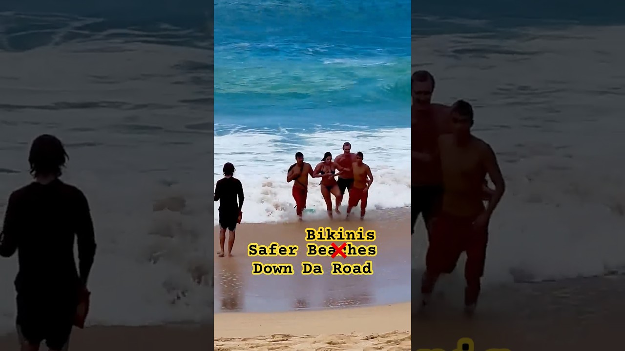 Lifeguards Rescue Tourist at Sandy Beach, Oahu #waves #surf #bodyboarding #hawaii