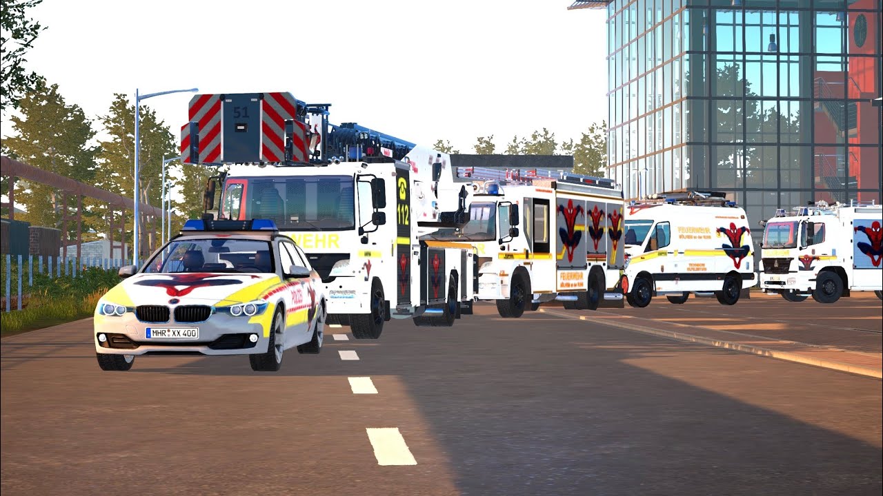 🚨 High-Speed Emergency Response! | Bottrop WLF Swap Body & Fire Engines 🚒 4K Ultra HD