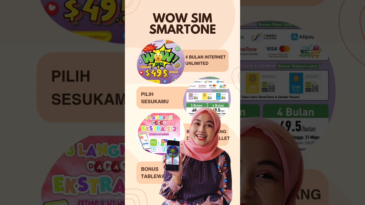wow sim dengan internet 3 bulan dan 4 bulan unlimited#shorts #smartone #promosmartone#promoterbaru