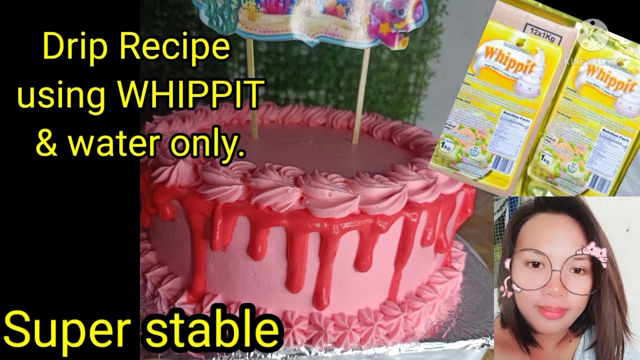 Drip Recipe using WHIPPIT frosting | NO Chocolate Drip | powdered Sugar drip | drip cake