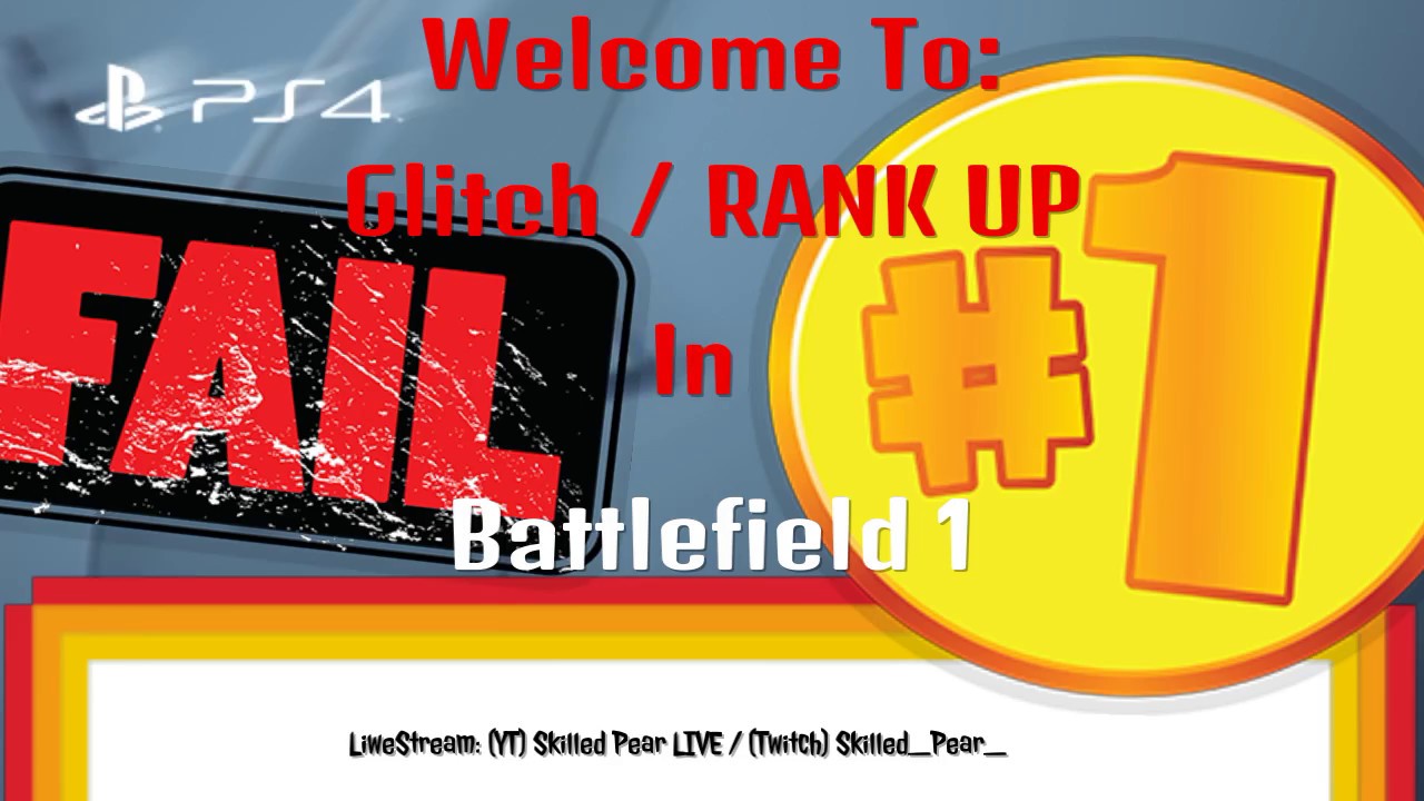 Battlefield 1 - Fast Rank Up! & Glitch [PS4] [PL]