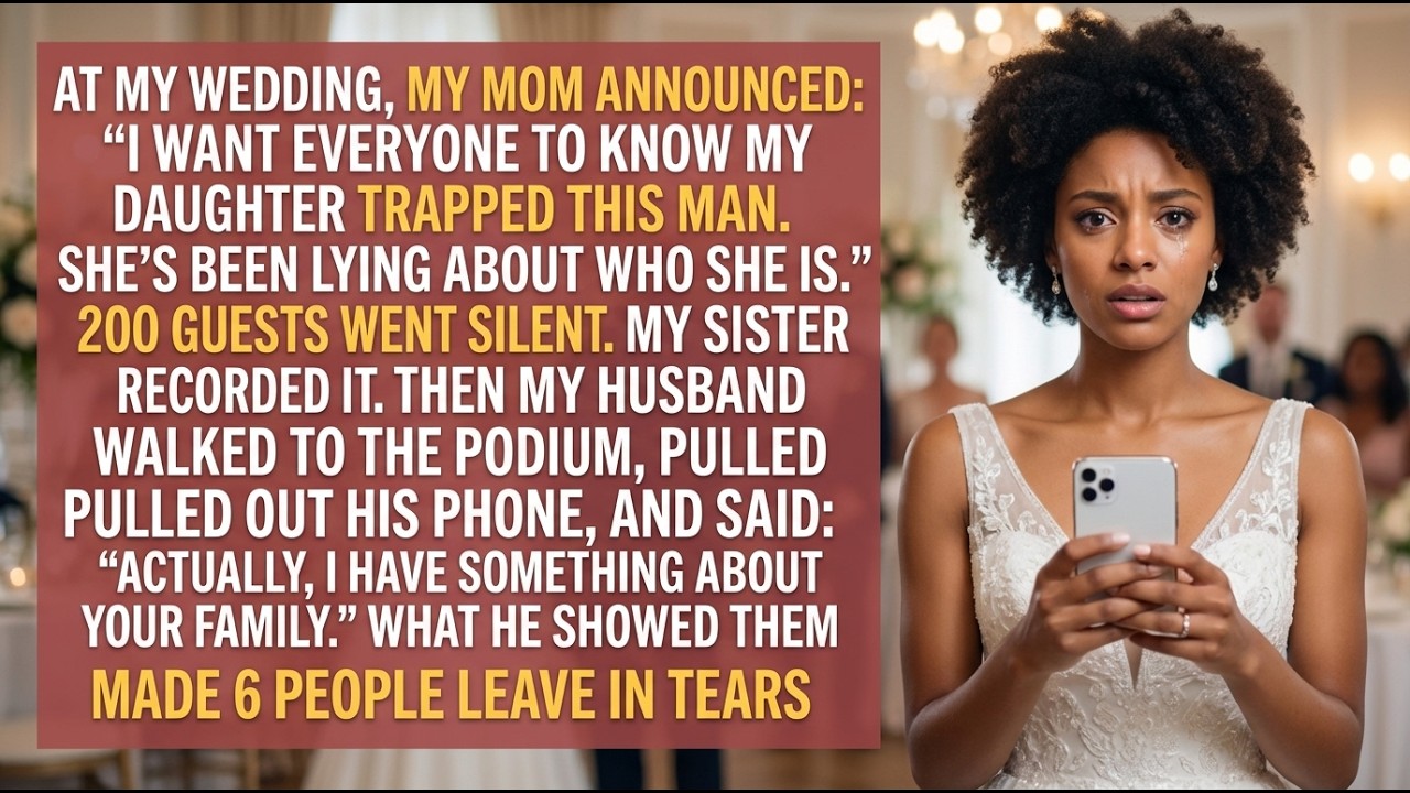 My Mom Humiliated Me At My Wedding—My Husband's Phone Made 6 People Leave In Tears