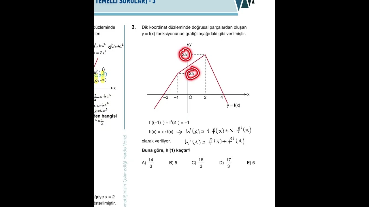 Türev Beceri Temelli Sorular 3 (Sayfa 329)