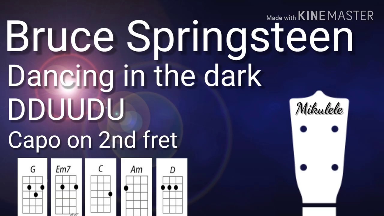Dancing in the Dark - Bruce Springsteen ukulele tutorial / play-a-long
