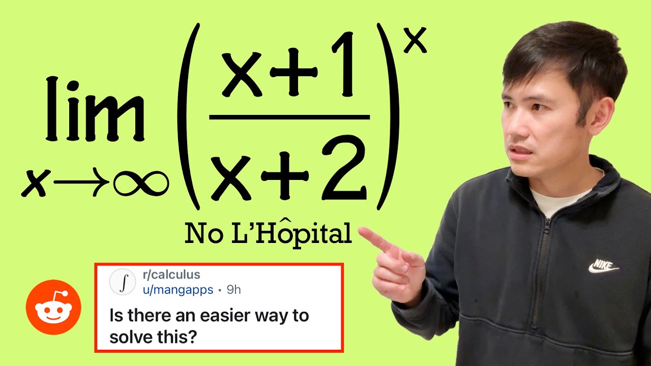 Is there an easier way to solve this limit? No L’Hôpital’s Rule! Reddit r/calculus