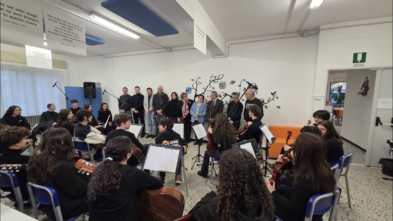 Istituto Volponi-Pascoli, inaugurata la Sala di registrazione della sezione musicale