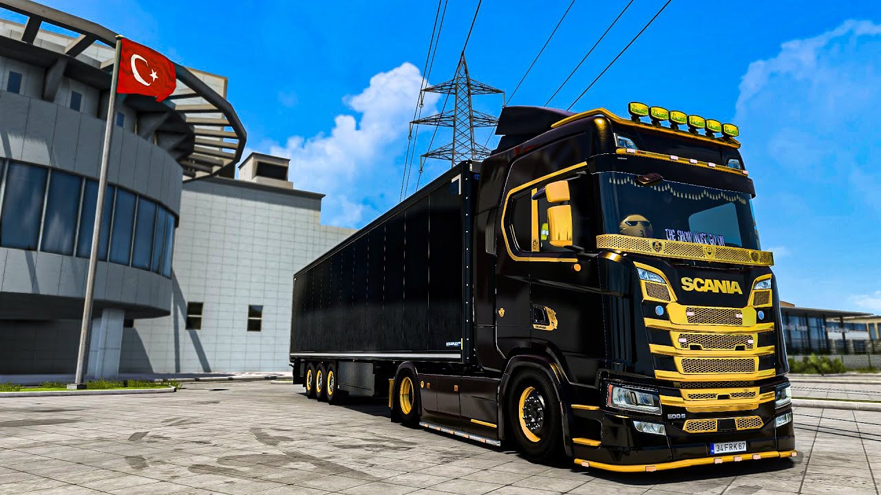 24 Ayar Altın Scania S500 Modifiyesi | Euro Truck Simulator 2 | 1.40