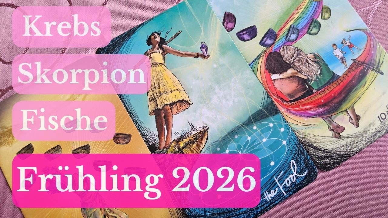 Leichtigkeit 🌸 Krebs Skorpion Fische  Frühling 2026