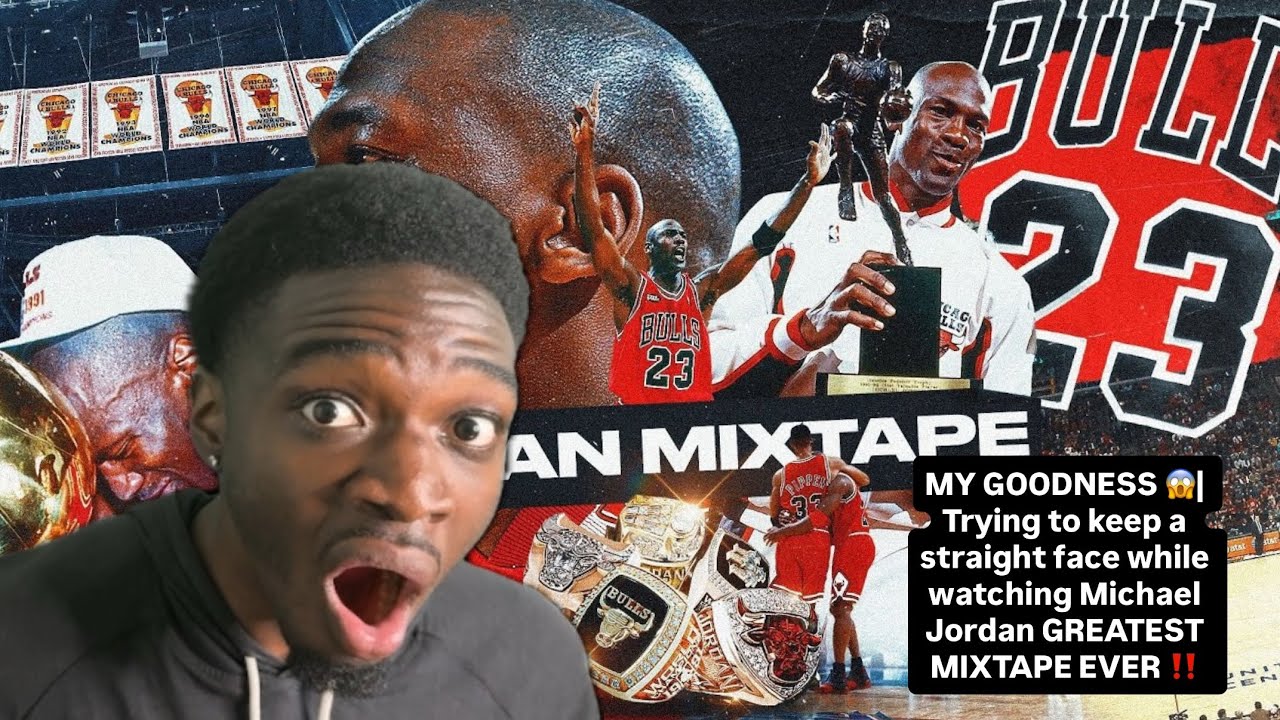 GREATEST ATHLETE OF ALL TIME! | Trying to keep a straight face while watching Michael Jordan MIXTAPE
