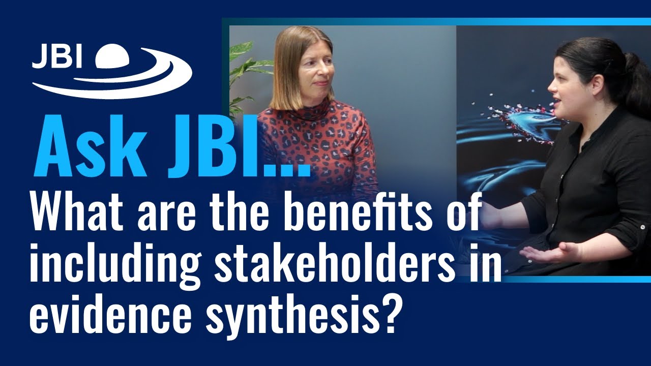 7. Benefits of including stakeholders in evidence synthesis