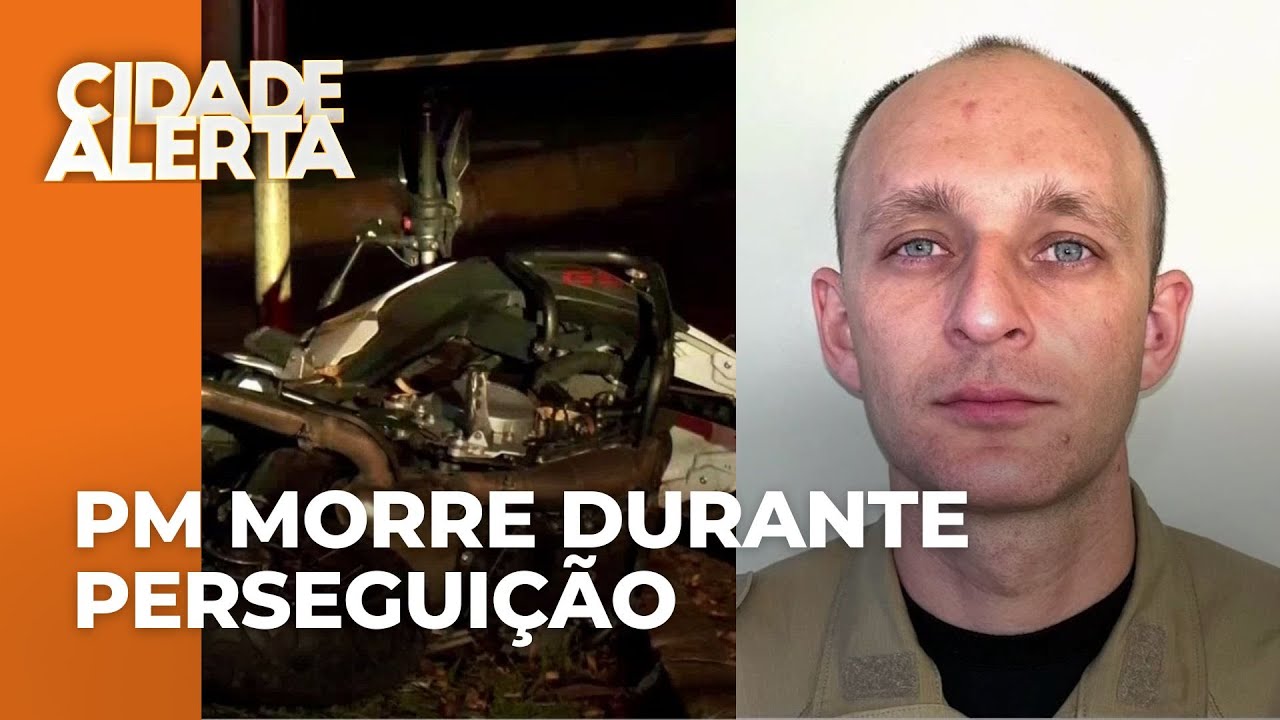 Policial militar morre em acidente durante perseguição; o PM foi socorrido, mas morreu no hospital