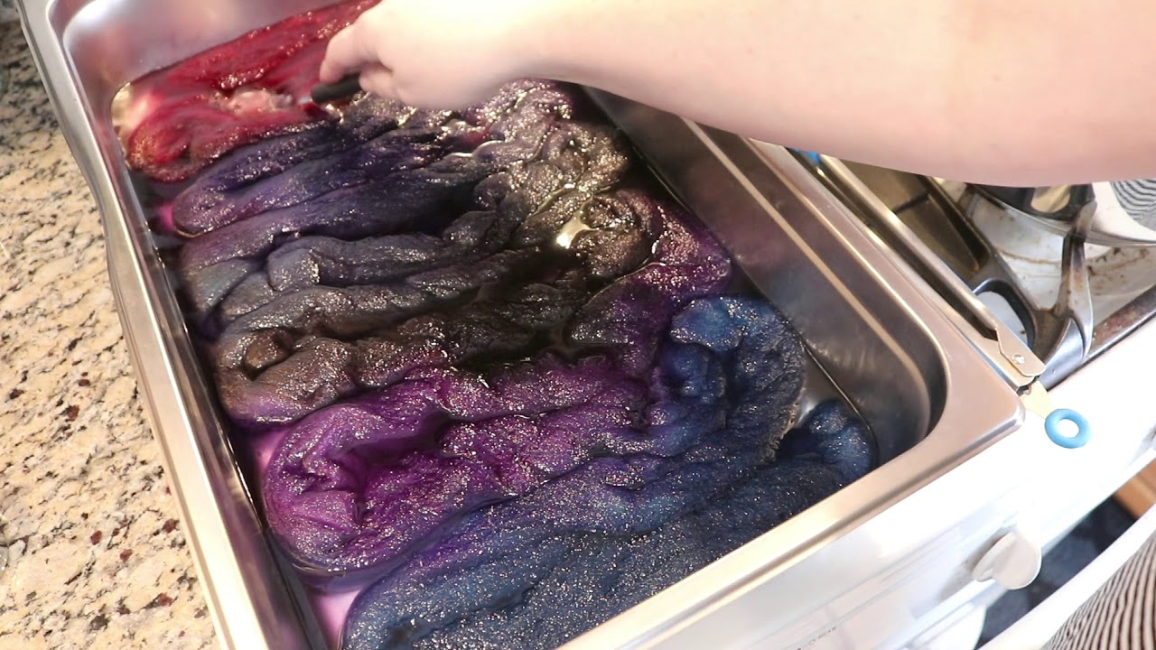Dyepot Weekly #115 - Dyeing Roving with Dry Acid Dye Powder