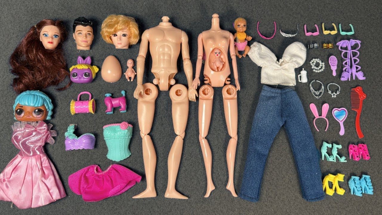 9 Minutes Satisfying with Unboxing Barbie Family Playset, Cute Doll Toys ASMR | Review Toys 