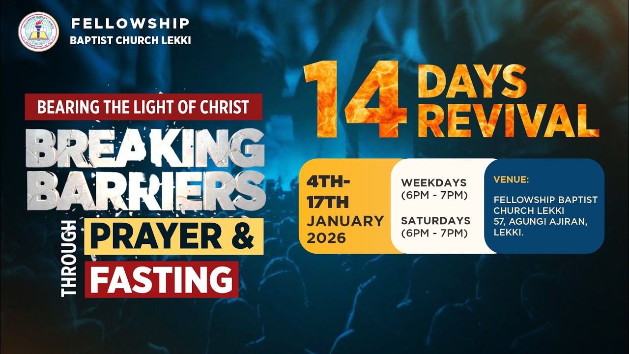 REVIVAL SERVICE DAY 3 || BREAKING BARRIERS THROUGH FASTING AND PRAYER|| JAN 6TH 2026||