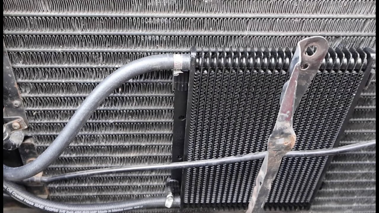 Auxiliary Trans Cooler Install 1989 Toyota Land Cruiser FJ62- 3FE Engine