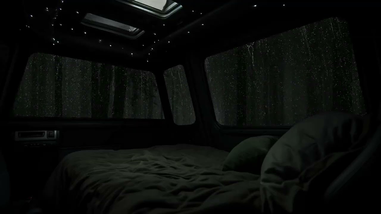 Rainy Night in the Car – Relaxing Rain Sounds for Deep Sleep