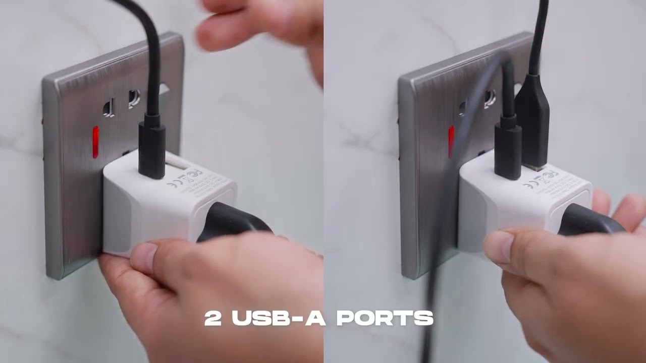 Thailand Travel Adapter with Dual USB-A USB-C | Ceptics CTU-18