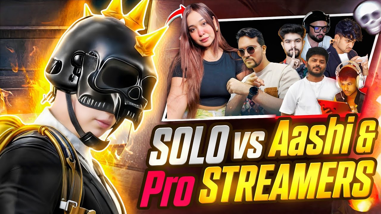 SOLOPRIME vs Aashi is Live & PRO STREAMERS ☠️ Streamer Shocking Reaction | TOP 100 LOBBY 🔥