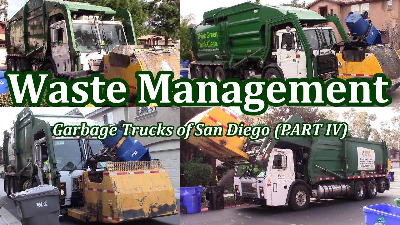 Waste Management Garbage Trucks of San Diego - Part IV (The Curotto Cans)
