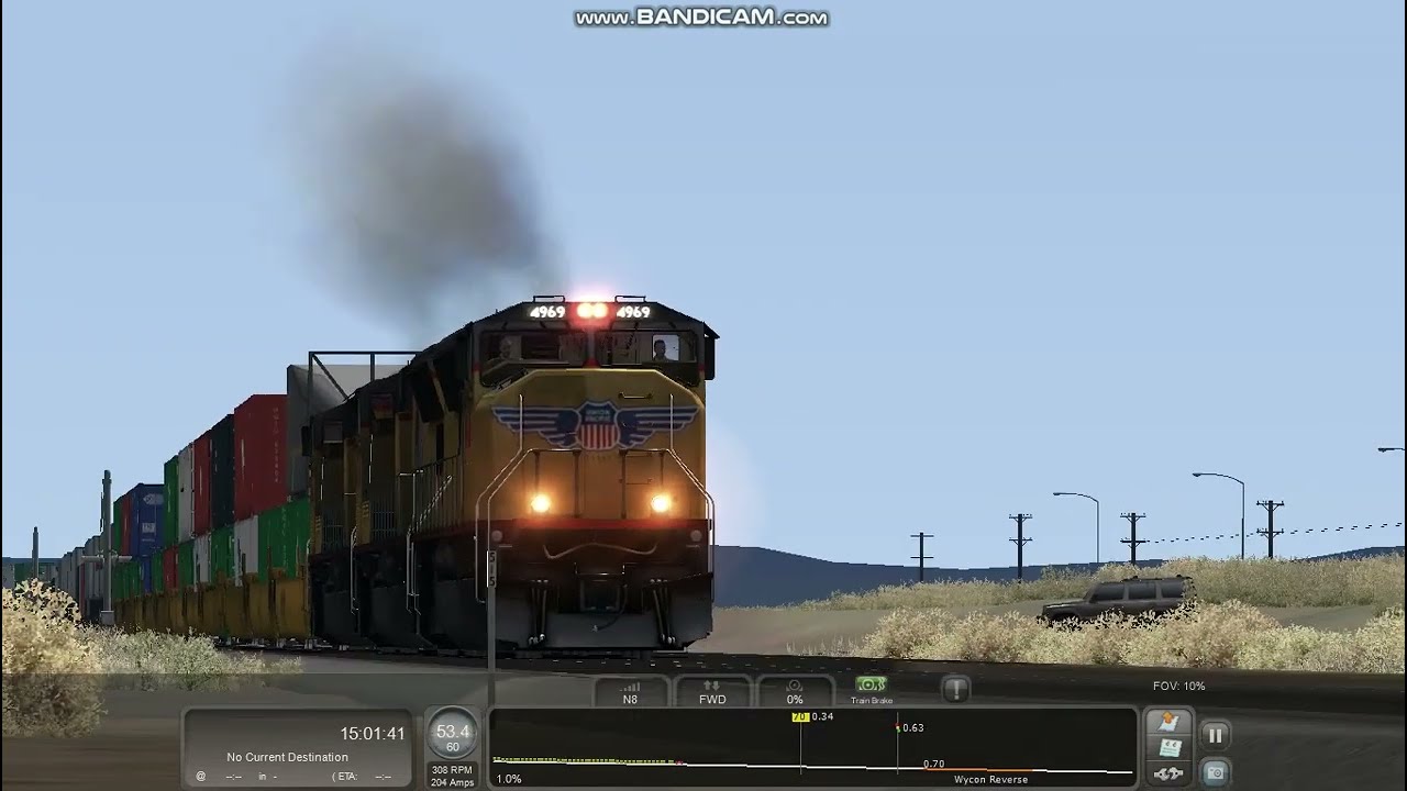Train Sim Classic: A SD70M Leads A Priority Intermodal!