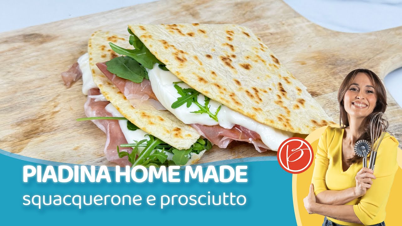 Piadina fatta in casa con prosciutto e squacquerone - Benedetta Parodi Official