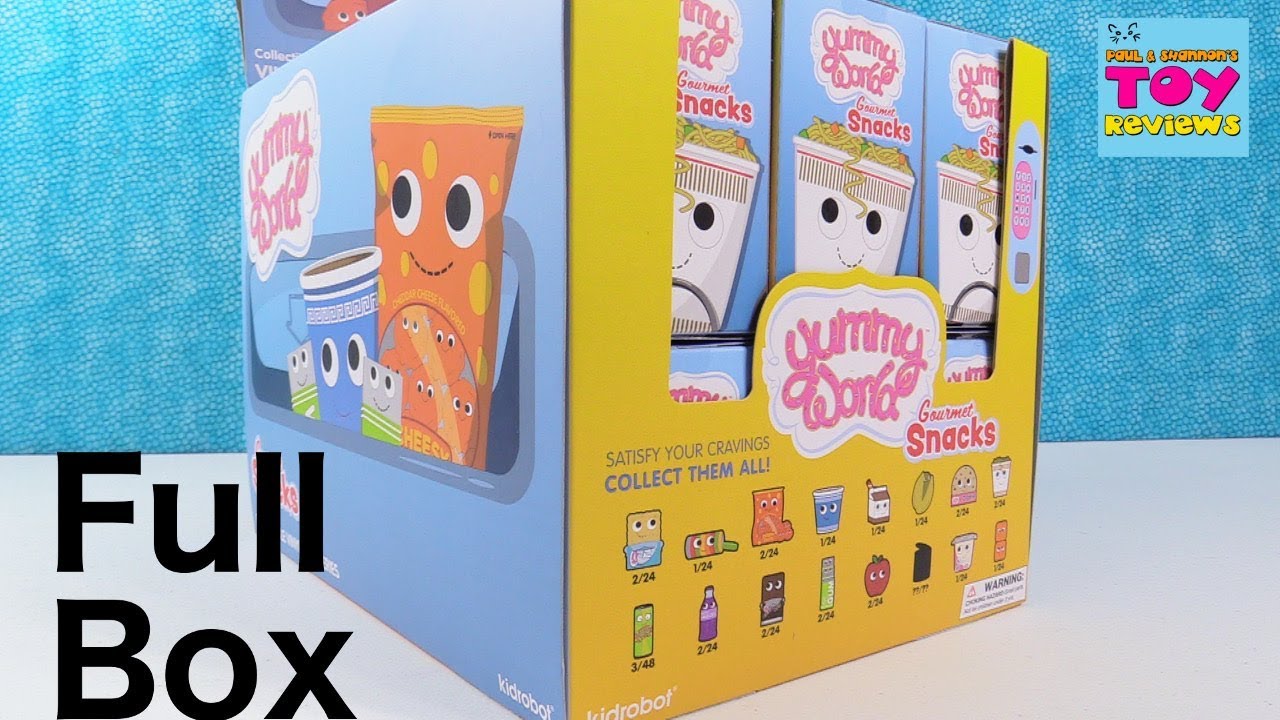 Yummy World Gourmet Snacks Kidrobot Full Box Figure Opening | PSToyReviews