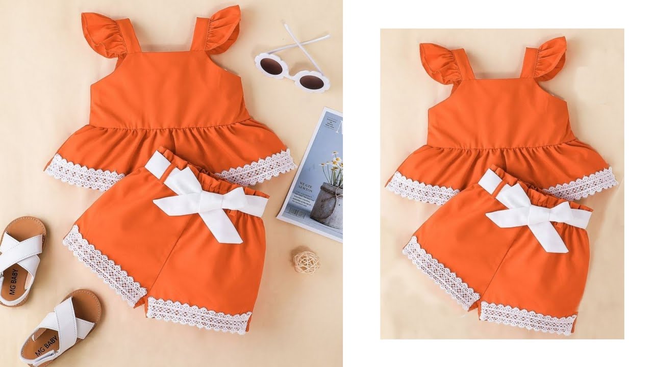 DIY baby summer dress cutting & stitching/How to make 3 to 5 year baby girl summer dress at home